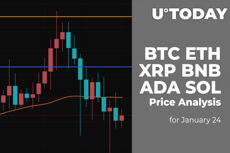 BTC, ETH, XRP, BNB, ADA and SOL Price Analysis for Jan 24