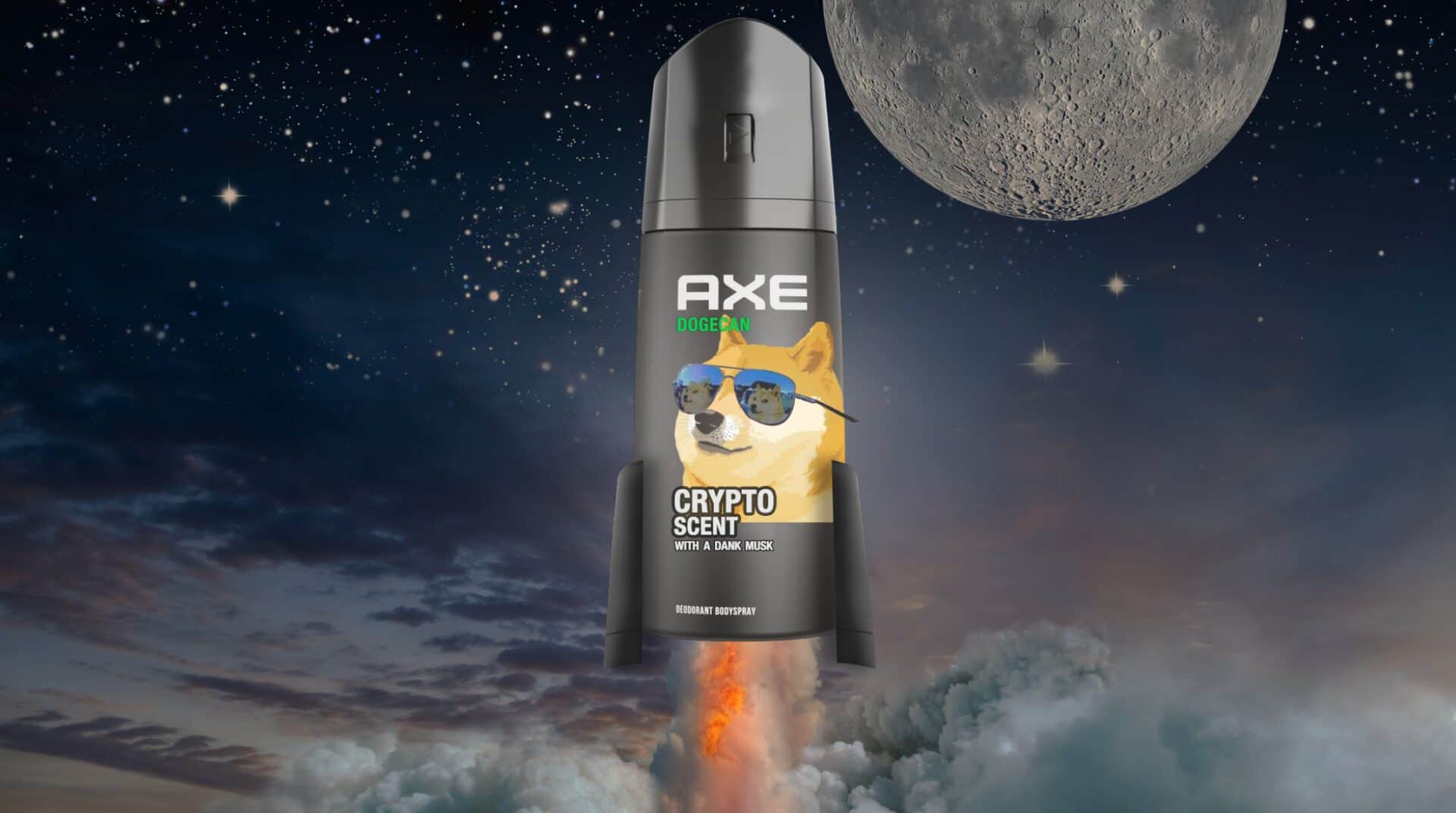 Ax launches a Dogecoin-inspired physique spray