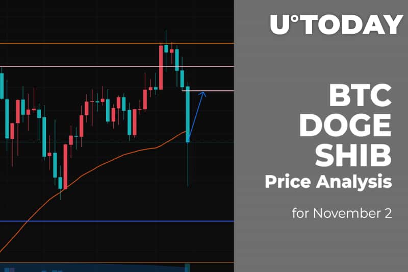 BTC, DOGE and SHIB Price Analysis for Nov two