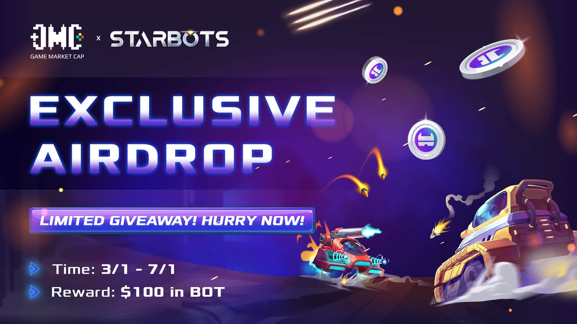 GameMarketcap x Starbots: Fireworks 2022


