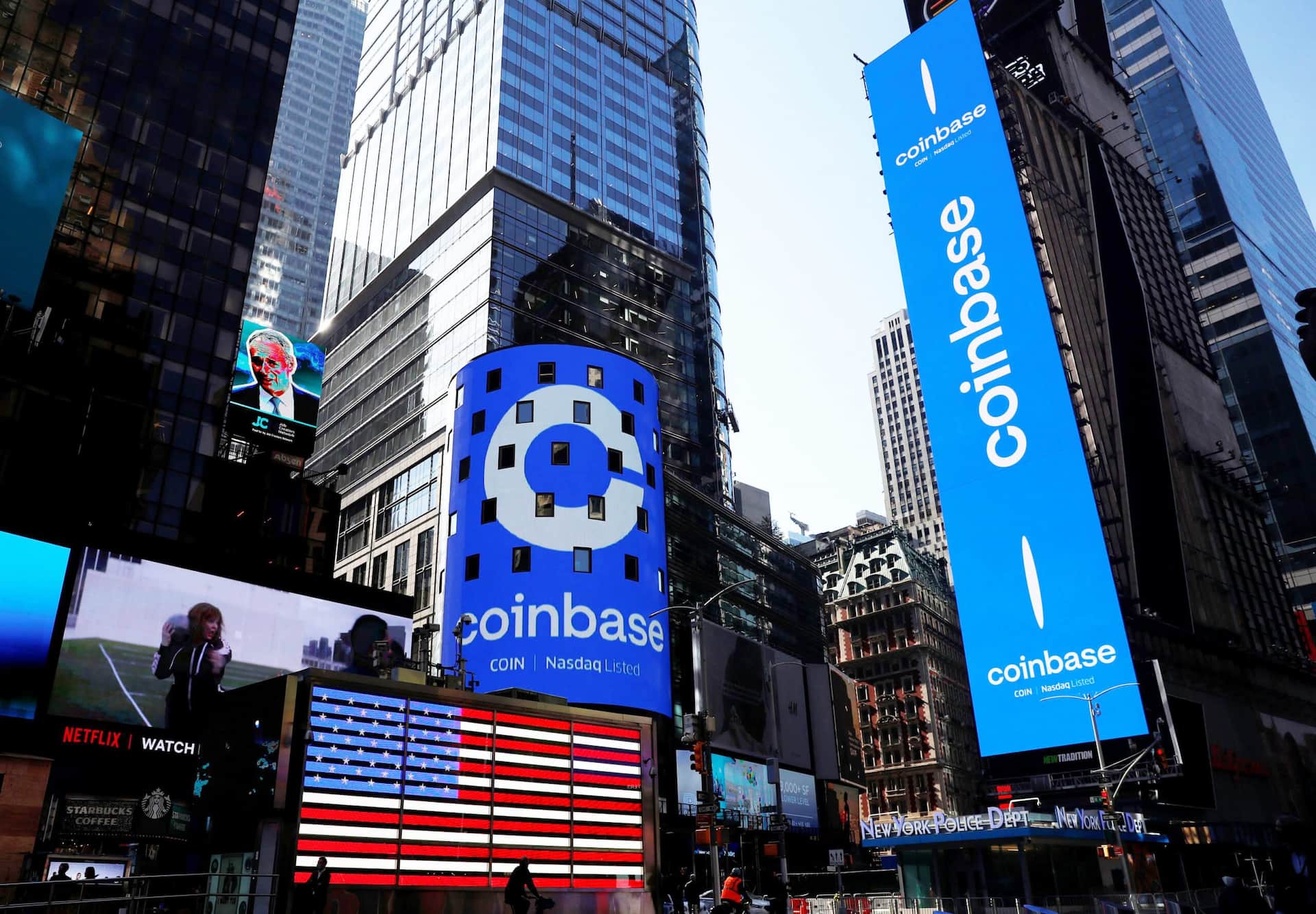 Coinbase shares hit a new low

