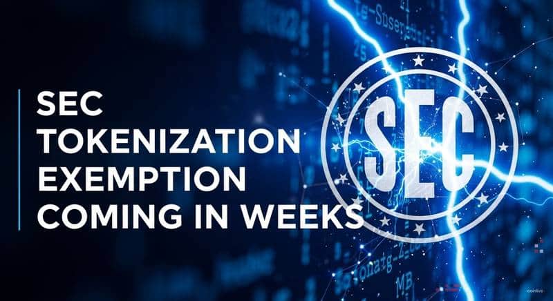 SEC Chair Atkins: Tokenization Exemption Coming in Weeks