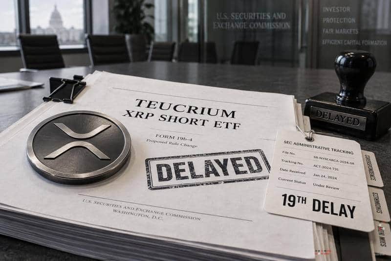 Teucrium XRP Short ETF Delayed for the 19th Time
