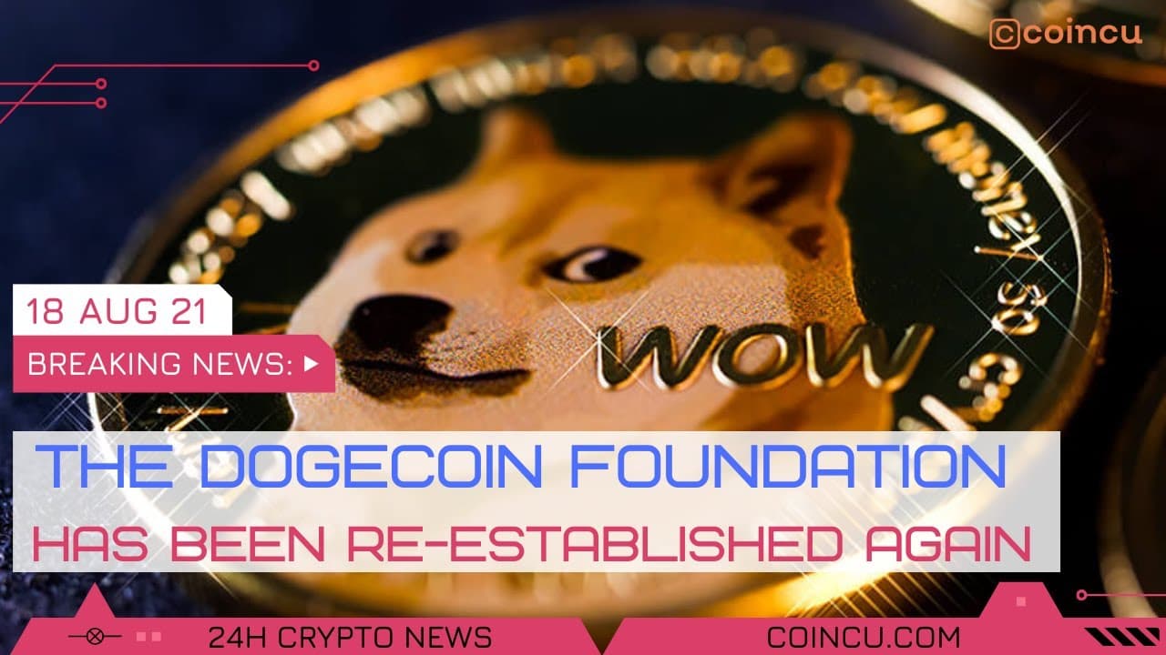 The crew officially re-established the Dogecoin Foundation following six many years | 18 Aug 2021 | Crypto News