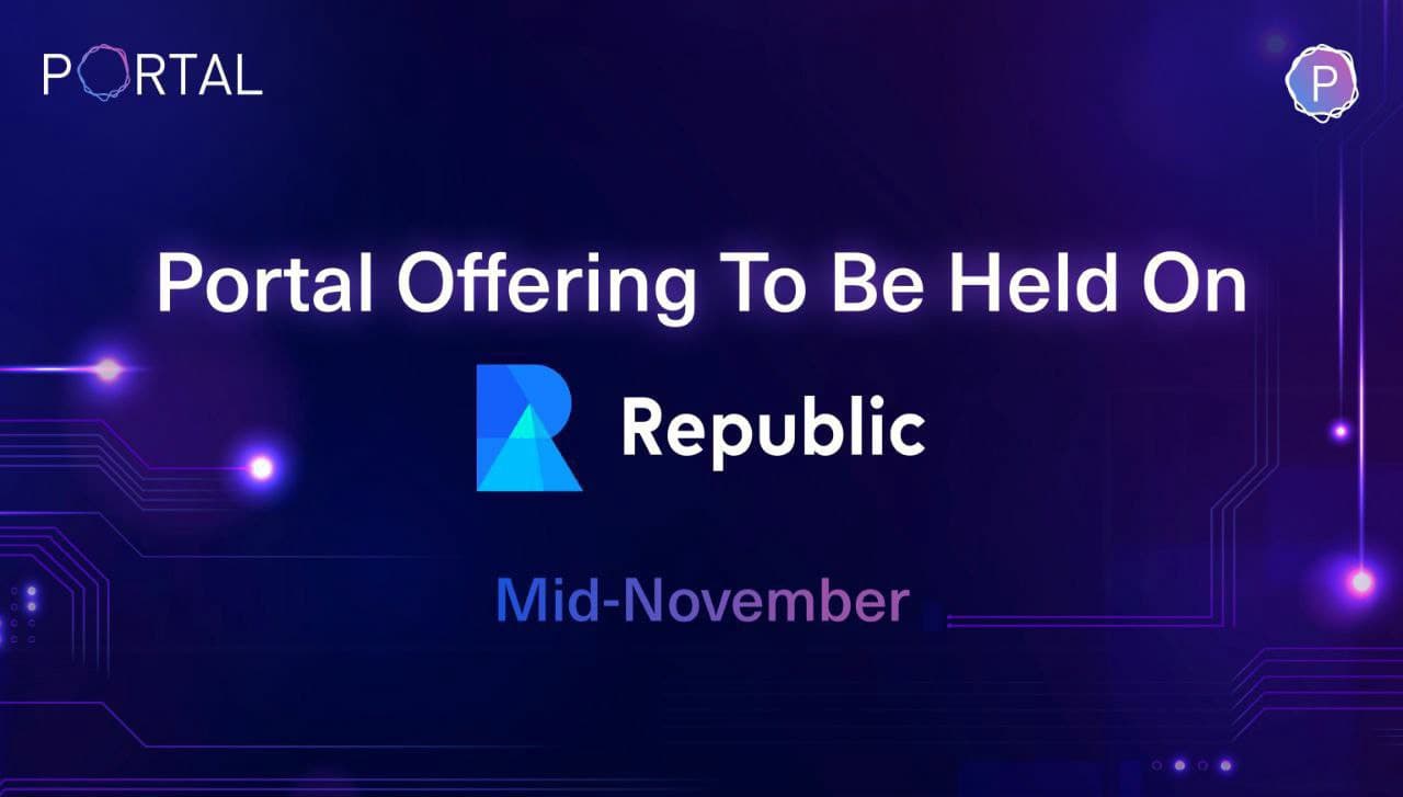 Portal (PORTAL) open for sale on Republic.io

