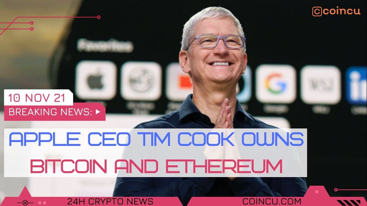 Apple CEO Tim Cook owns Bitcoin and Ethereum | Latest News on ten Nov 2021 | Crypto News