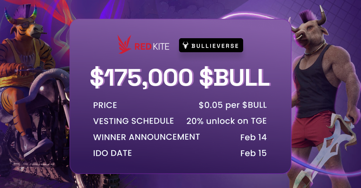 Bullieverse (BULL) launches IDO on Red Kite

