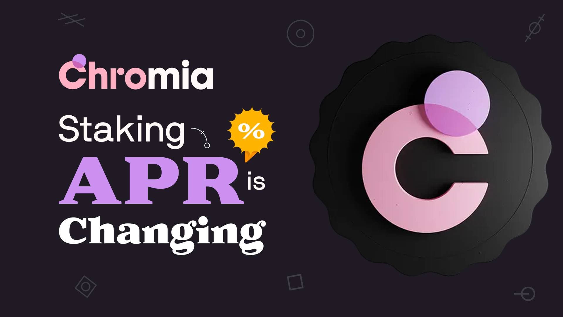 Chromia adjustments CHR token staking APR