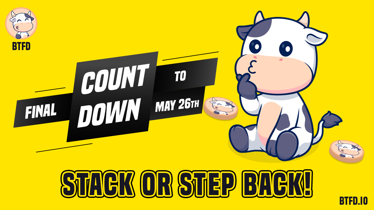 BTFD's Countdown to May 26 Begins—One of the Best Meme Coin Presales to Buy This Week as Brett and Moo Deng Surge