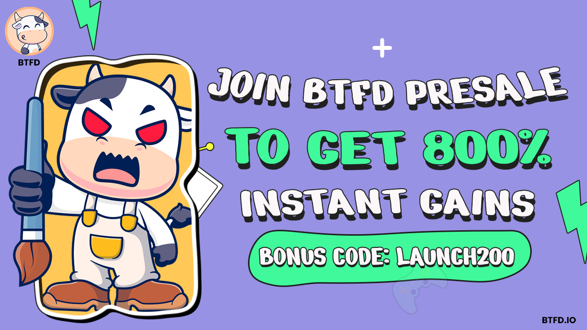 Bonk’s ATH is Old News—BTFD Coin’s $6.72 Million Presale and 8,900% ROI Target Make It the Best New Meme Coin to Grab Now