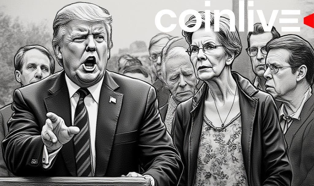 Trump Labels Warren Anti-Crypto, Sparks Regulatory Debate