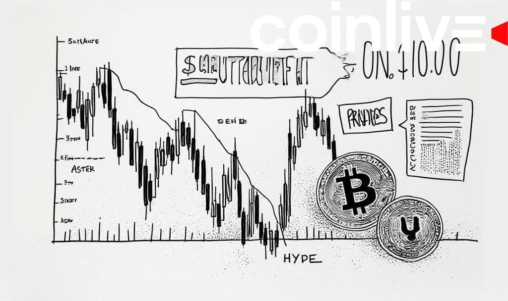 ASTER, HYPE Face Steep Slides as Bitcoin Holds $107K
