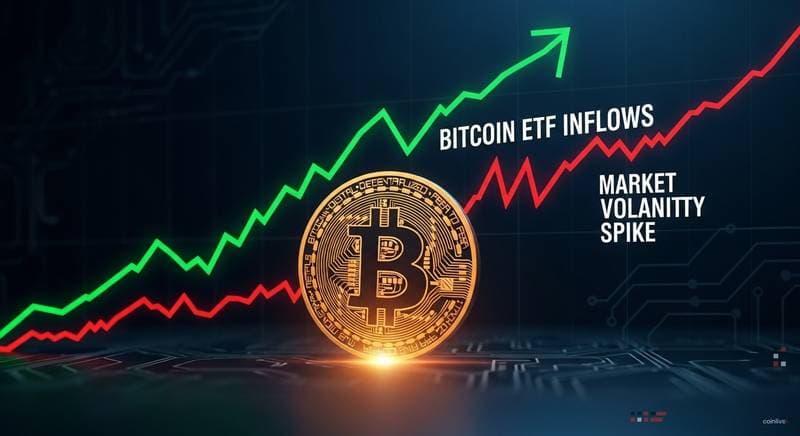 Bitcoin ETF Inflows Rebound Amid Market Volatility Spike