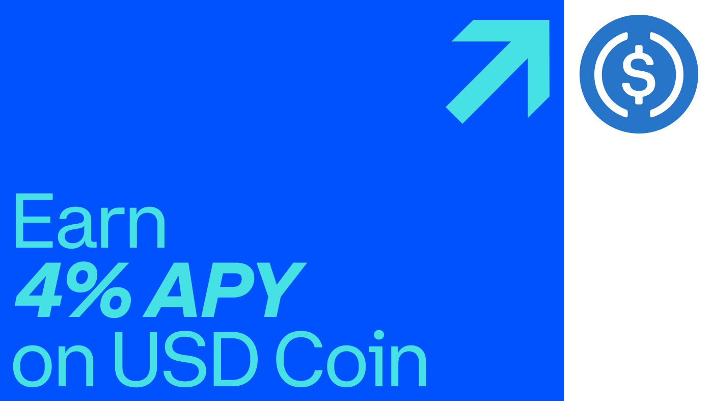 Coinbase launches a 4% / 12 months financial savings product for USDC