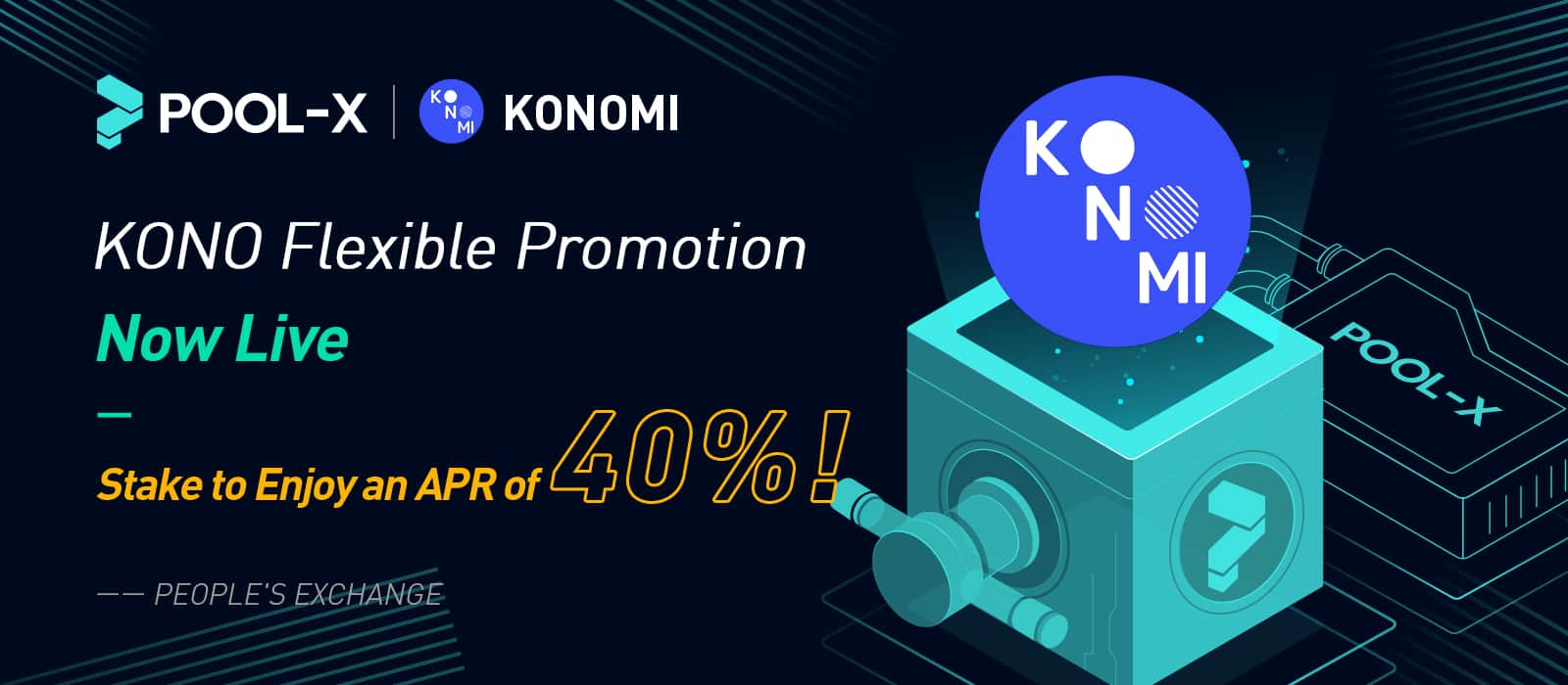 Farm KONO on Pool-X of KuCoin, receive interest up to 40%