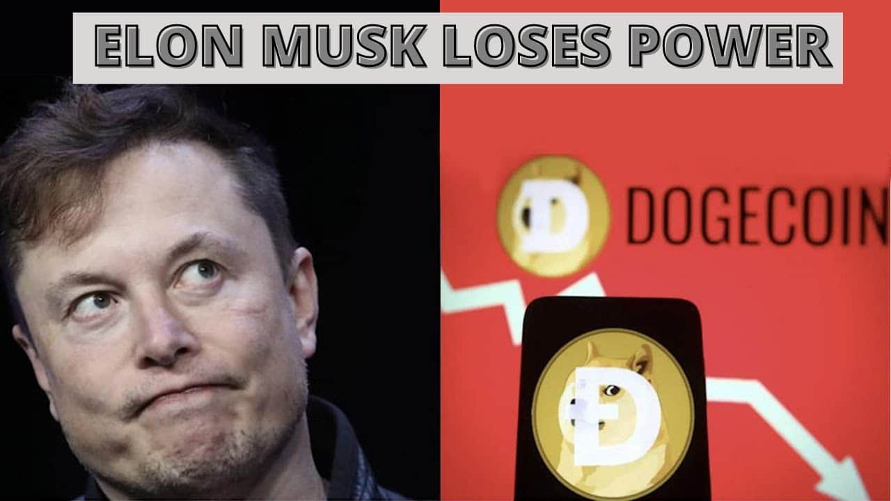Elon Musk loses influence with dogecoin?