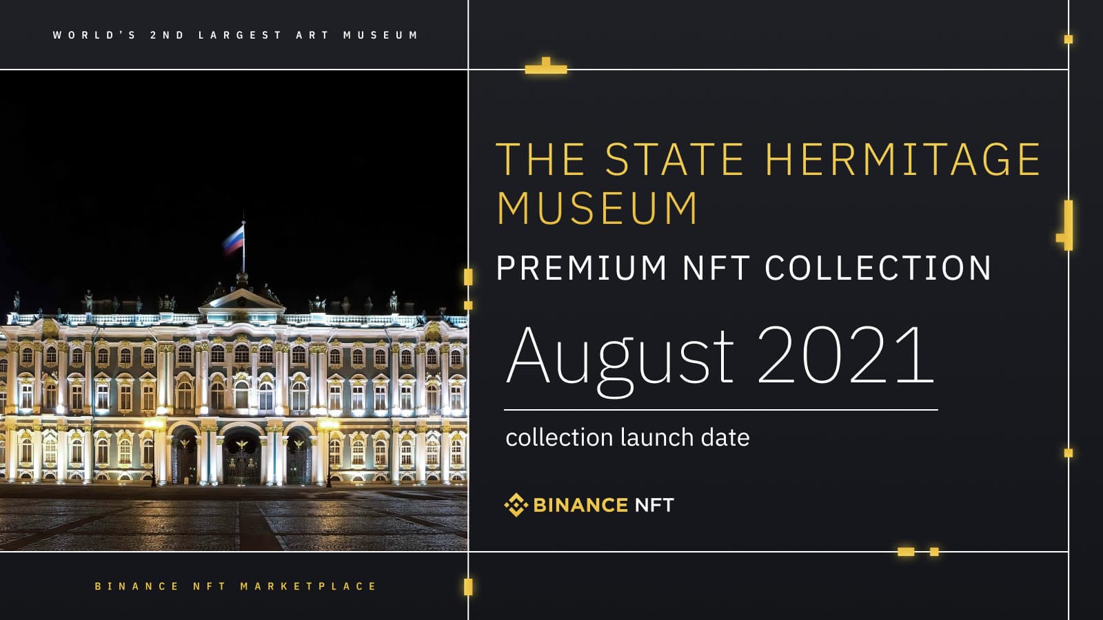 Binance partners with the Russian museum to release NFTs of functions by Da Vinci and Van Gogh