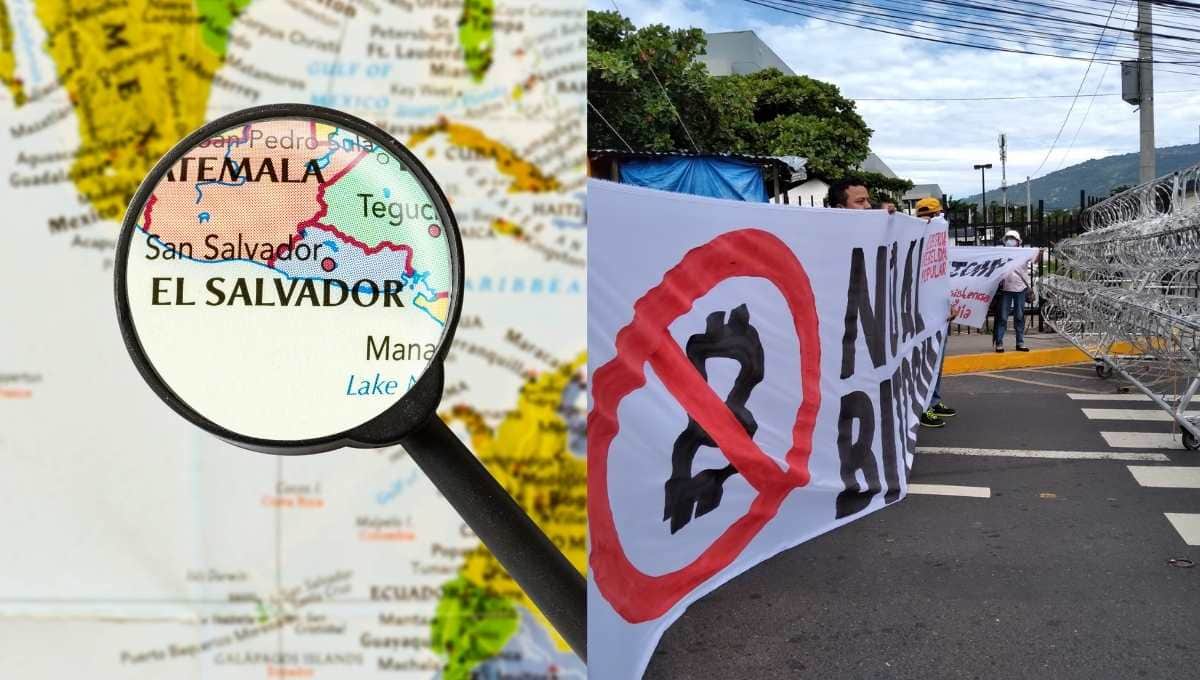 A wave of protests towards the Bitcoin law is flooding the streets of El Salvador