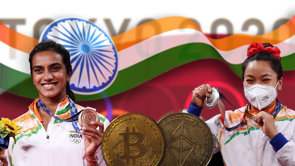 Indian athletes who win medals at the Tokyo Olympics will acquire Bitcoin and ETH. no cost