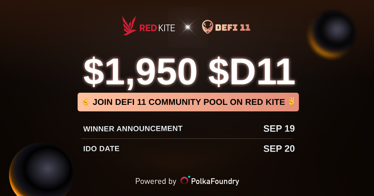 Instructions for joining the Community Pool DeFi11 venture (D11)