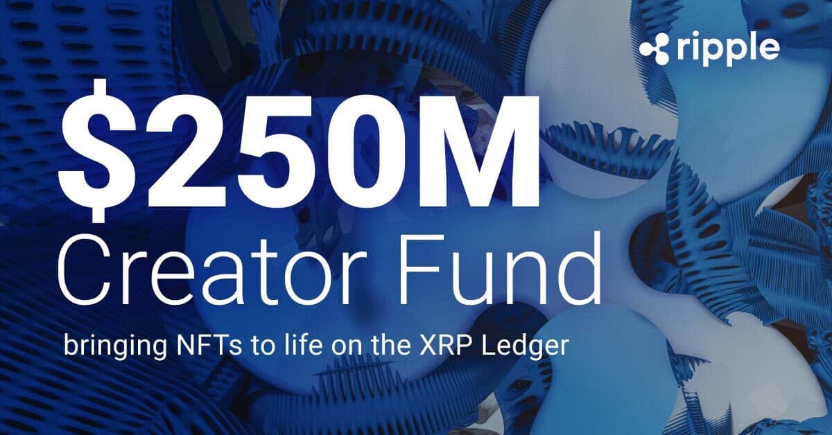 Ripple generates a $ 250 million fund to invest in NFT tasks on XRP Ledger