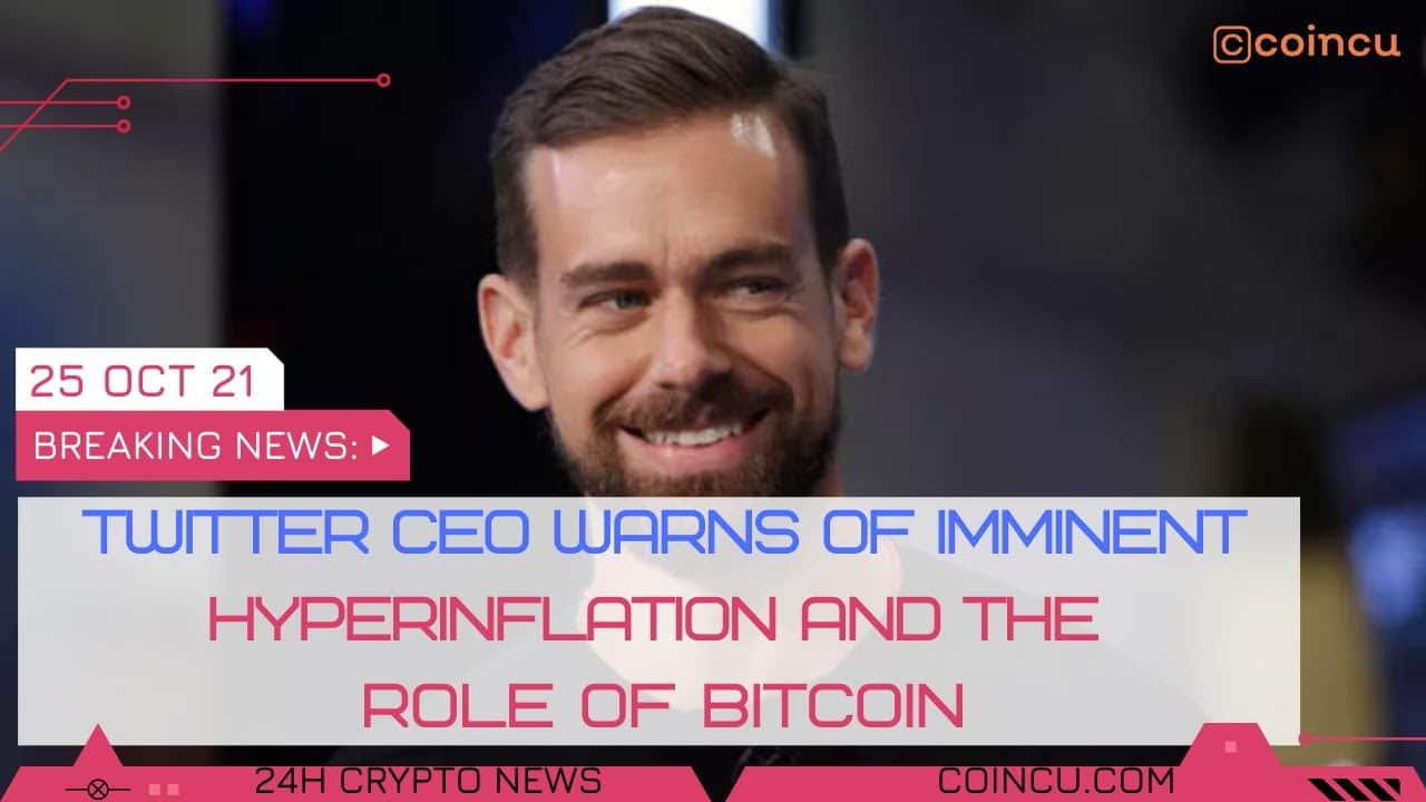 Twitter CEO – Jack Dorsey imminent bitcoin | Latest News on 26 Oct 2021 | Crypto News