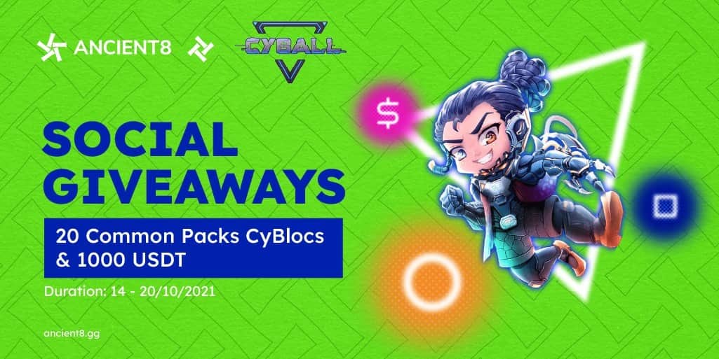 Ancient8 and CyBall hold an NFT giveaway of up to USD four,000