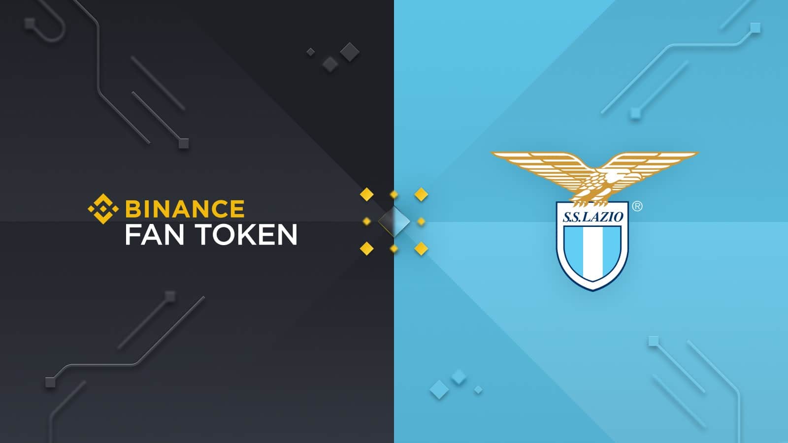 Binance turns into jersey sponsor for the Lazio club