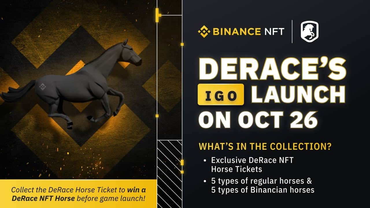DeRace IGO on Binance NFT: the NFT equestrian ecosystem is revolutionizing the NFT marketplace