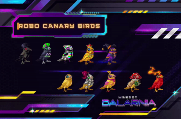 Mines of Dalarnia launches NFT Robo Canary Genesis
