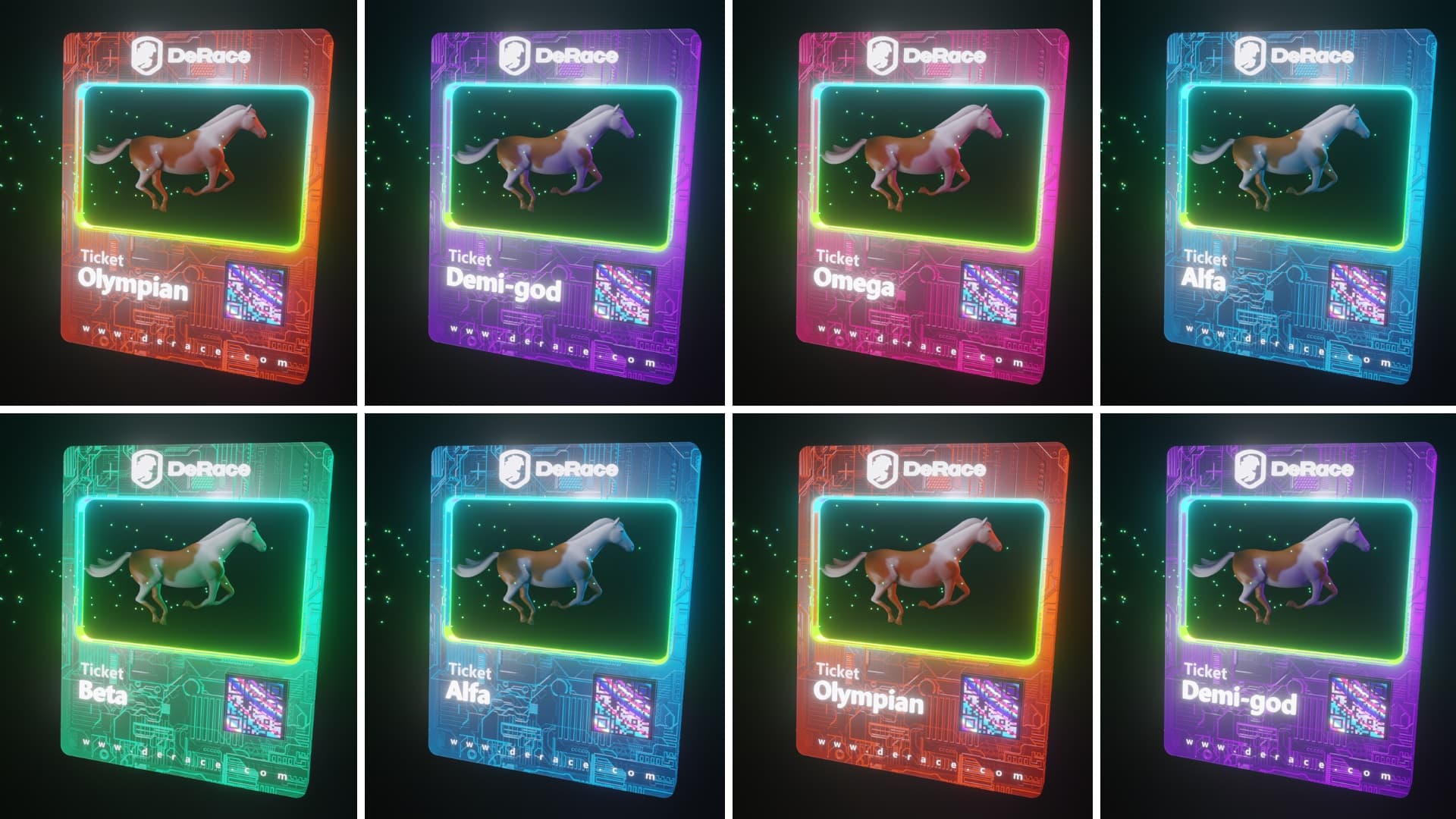 DeRace (DERC) announces the ticket exchange mechanism for serious NFT horses in the game