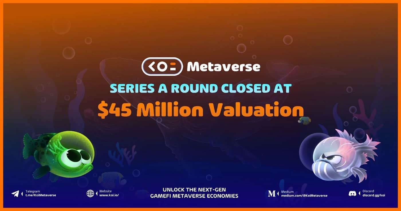 Koi Metaverse (KOI) efficiently closed the Series A funding round with $ five.three million
