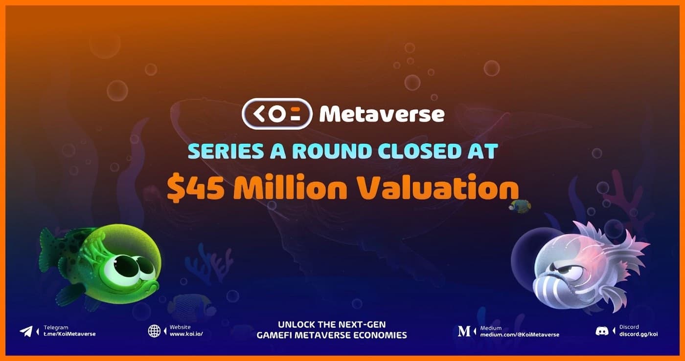 Koi Metaverse (KOI) efficiently closed the Series A funding round with $ five.three million