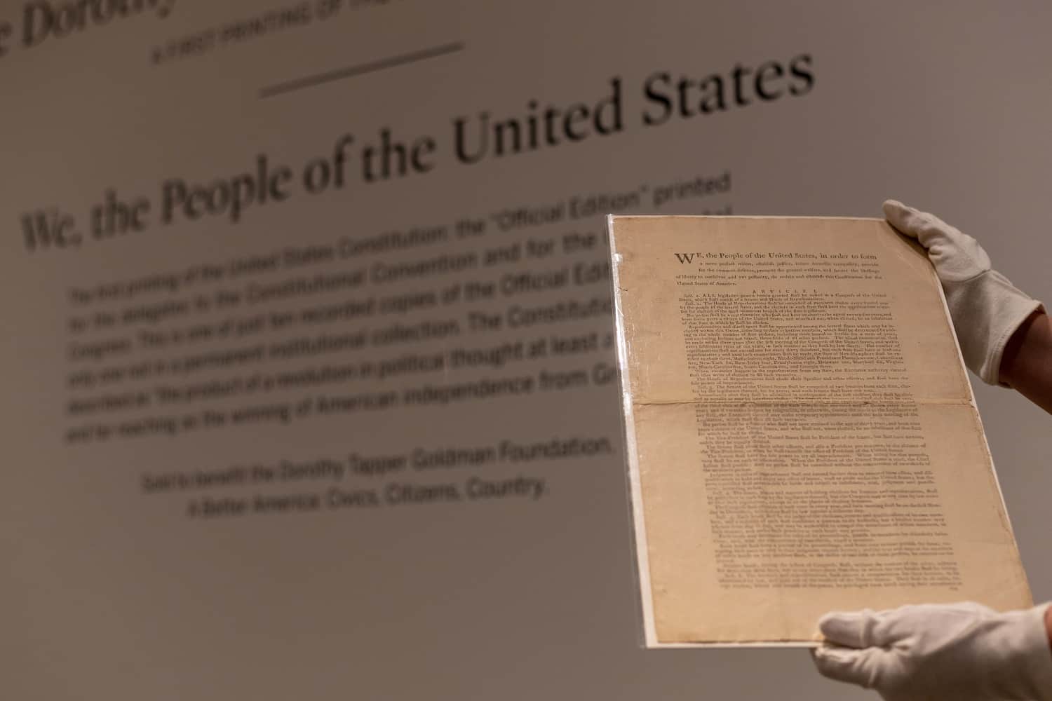The DAO Foundation purchased a copy of the US Constitution “surprise” and raised $ 33 million