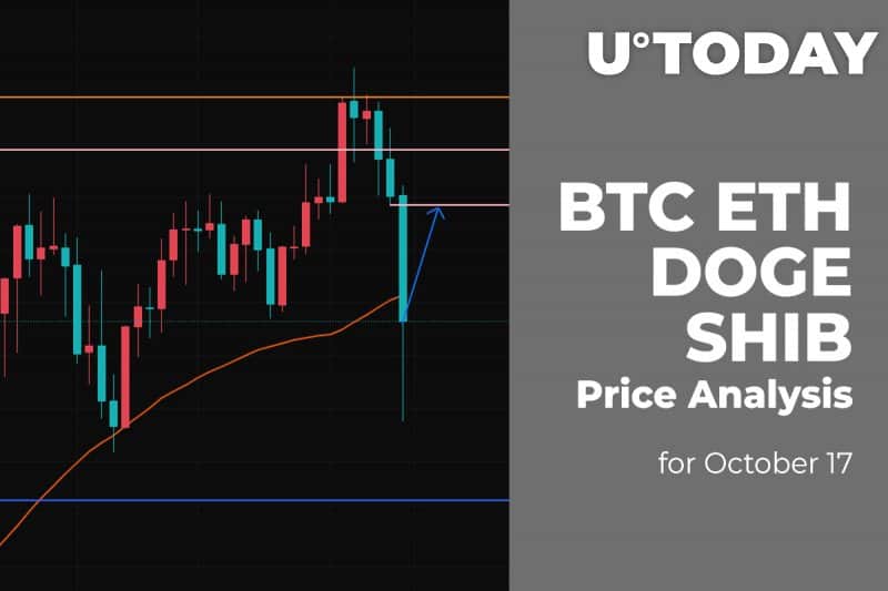 BTC, ETH, DOGE and SHIB Price Analysis for October 17