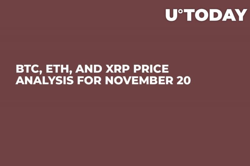 BTC, ETH and XRP Price Analysis for November twenty