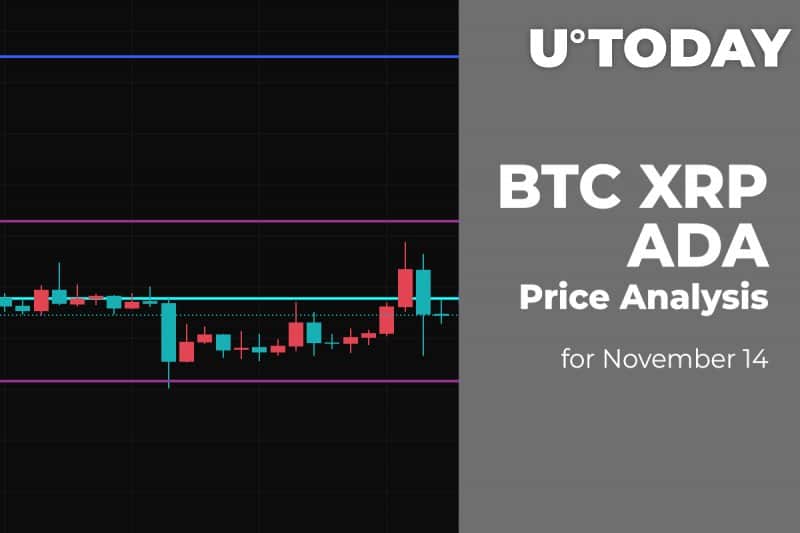 BTC, XRP and ADA Price Analysis for November 14