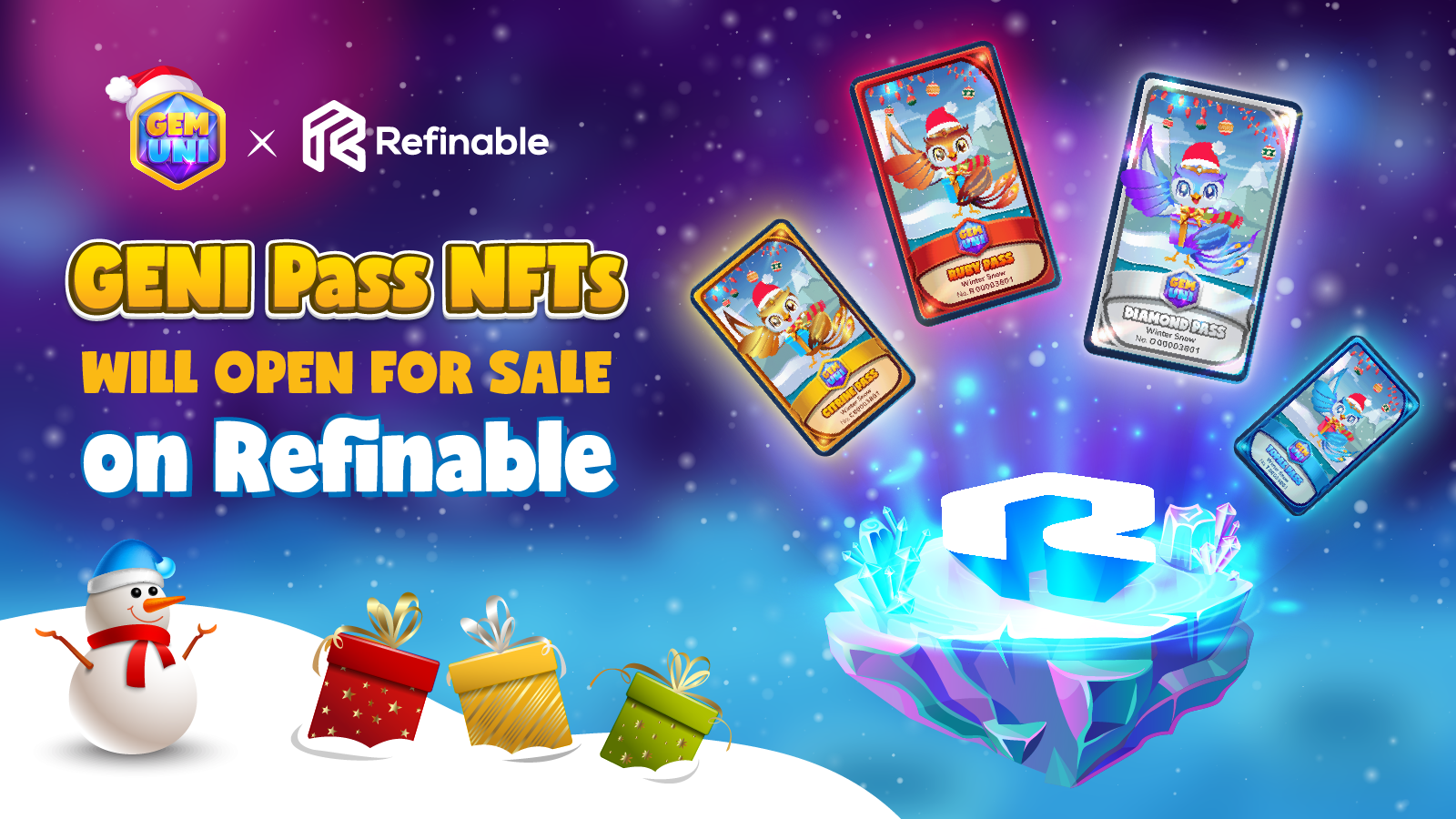 GemUni x Refinable: a hundred GENI Pass NFT open for sale