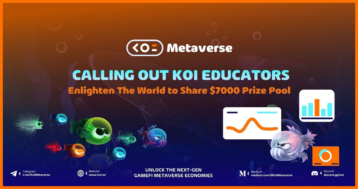 Koi Metaverse (KOL) launches “Education Series” with a lot of exciting routines with a prize of seven,000 USD