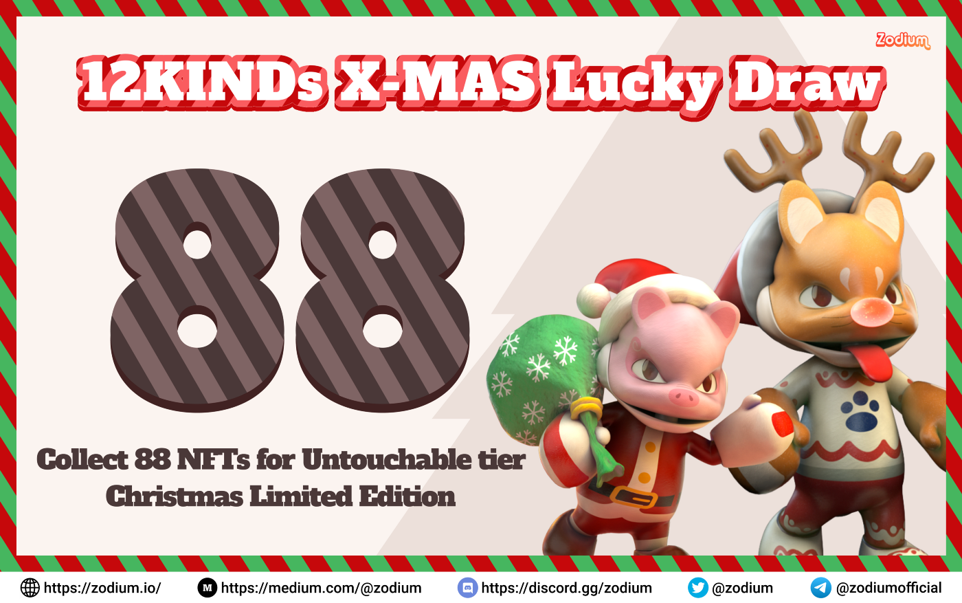Merry Christmas with Zodium (ZODI): Collect 88 NFTs for an “untouchable” constrained edition