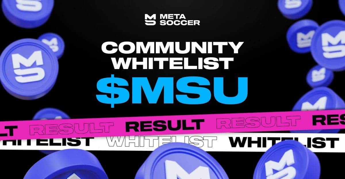 The MetaSoccer Opening Sale Event (MSU) will consider location on December 10th