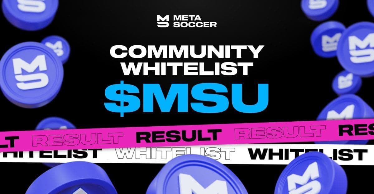 The MetaSoccer Opening Sale Event (MSU) will consider location on December 10th