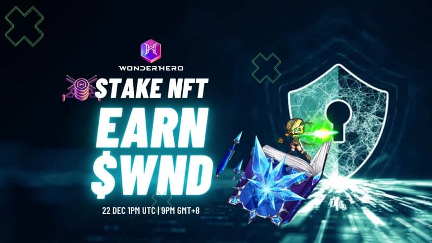 WonderHero (WND) has officially launched the NFT Staking system