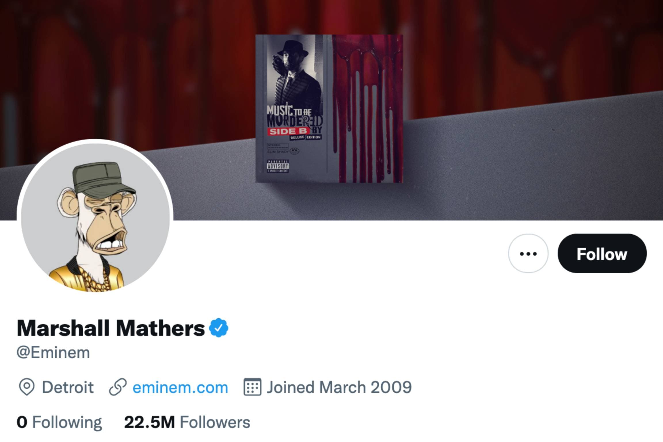 Eminem spends 123.45 ETH to buy NFT Bored Ape Yacht Club