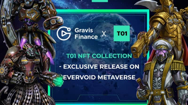 Gravis Finance x T01: launch of the NFT T01 assortment integrated into Evervoid’s Metaverse multiverse