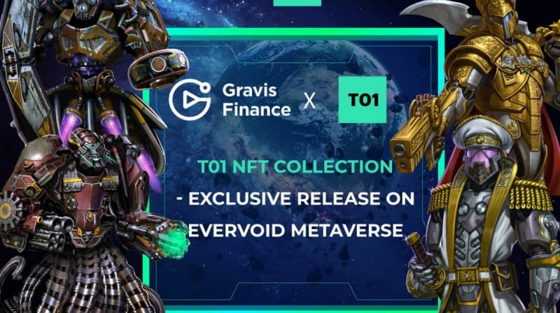 Gravis Finance x T01: launch of the NFT T01 assortment integrated into Evervoid’s Metaverse multiverse
