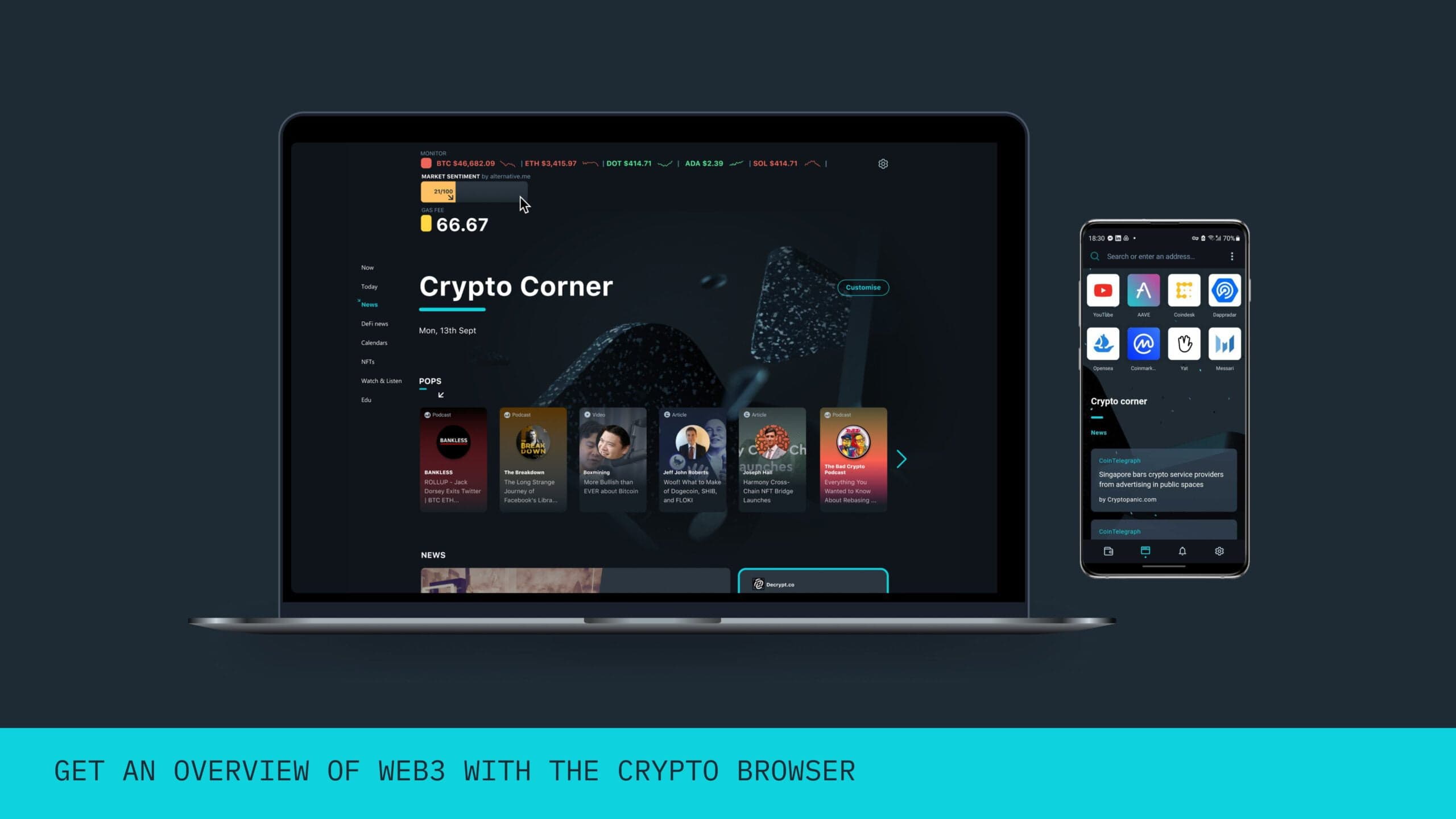 Opera launches the beta of the new cryptographic browser targeted on Web3