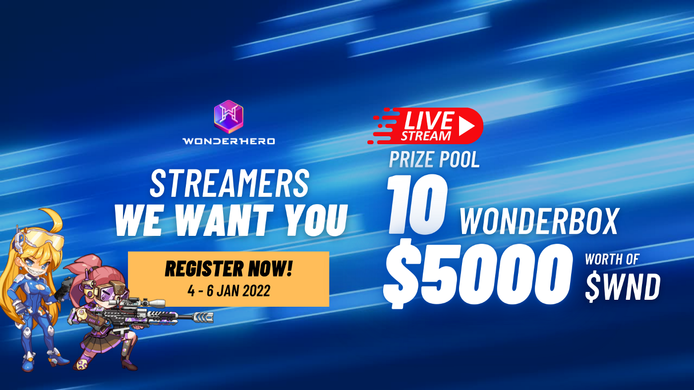 WonderHero opens the Streaming contest ahead of the official release of the game