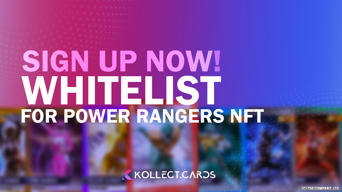 The whitelist portal is prepared – the chance to personal Kollect’s Power Ranger NFT early