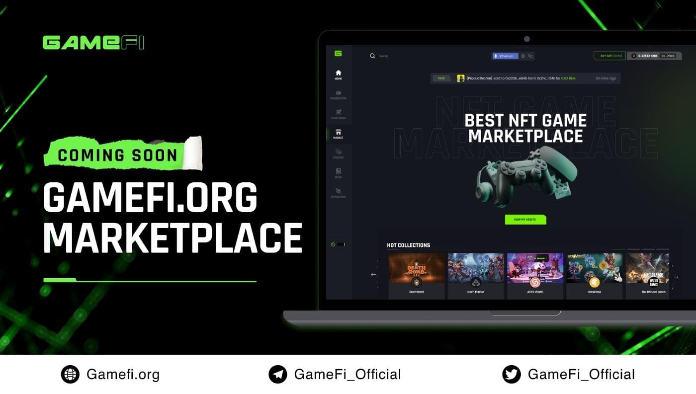 GameFi.org is about to launch NFT Marketplace with several new options